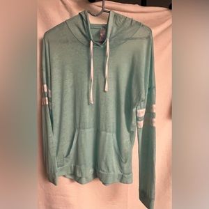 Light weight pullover top with hood. Size small.
